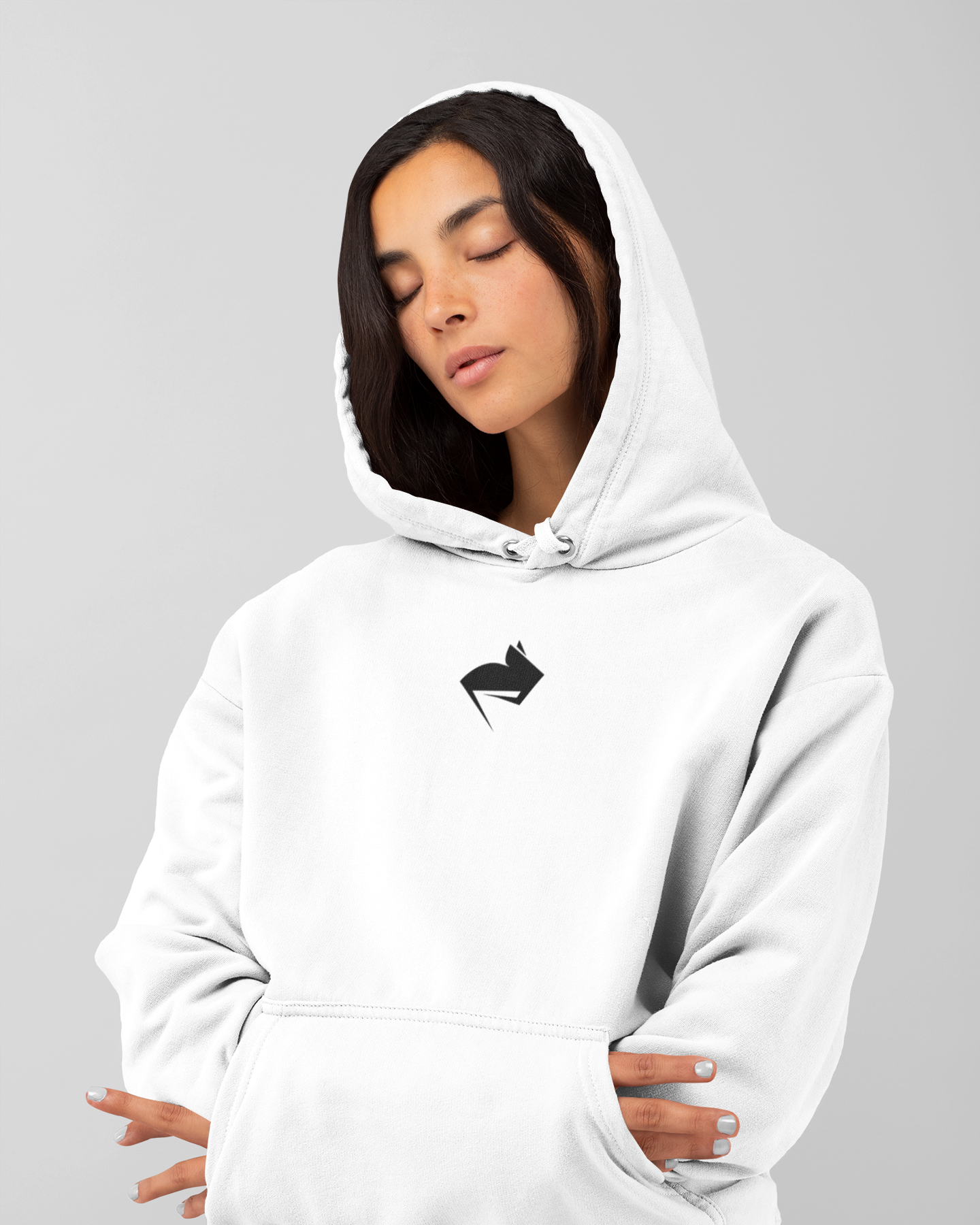 WHITE GYMRAT HOODIE