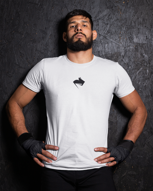WHITE GYMRAT T-SHIRT